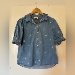 Sezane Maggie Shirt Denim - Size 36